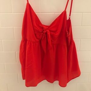 Silk Madewell red tank top